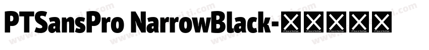 PTSansPro NarrowBlack字体转换
